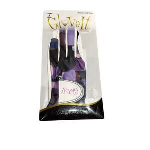 New Golf Glove Glove It Lavender Orb Small Left 100% Calbretta Leather Washable